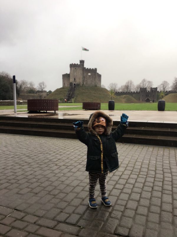 Cardiff Castle with toddlers