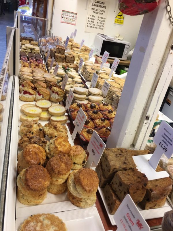 Cakes and yummy treats at Cardiff Market