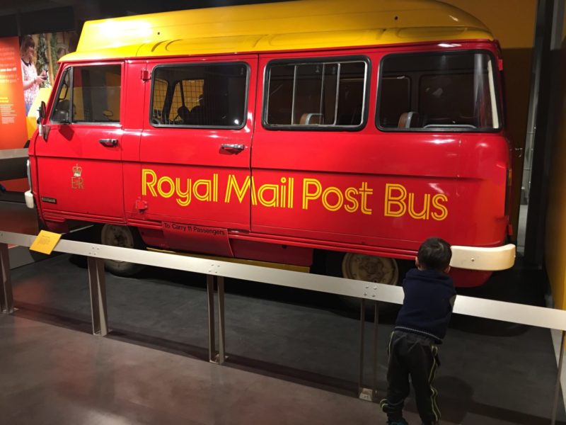 A Toddlers love for the Royal Mail Post Bus