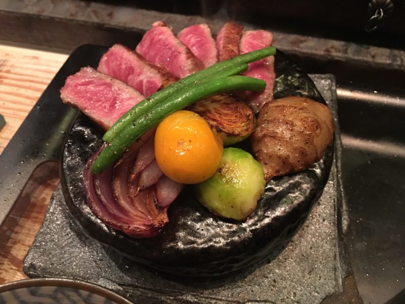 Engawa London: Wagyu steak on a hot rock