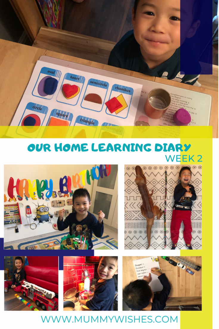 Our Home Learning Diary - Week 2