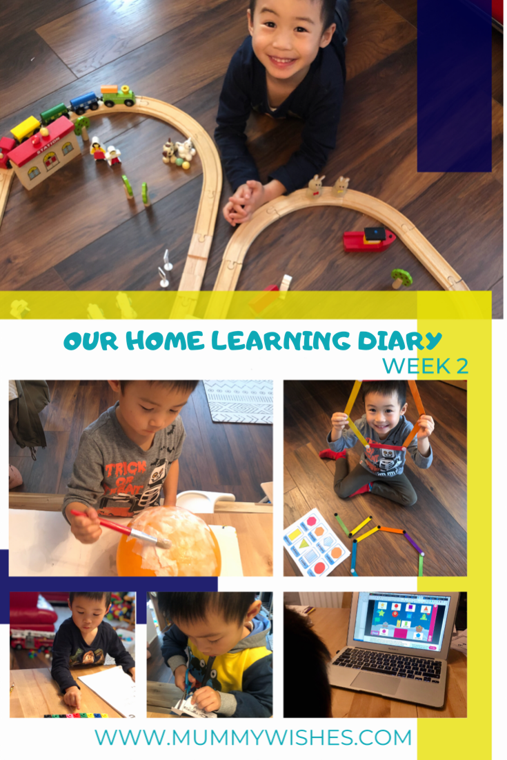 Our Home Learning Diary - Week 2