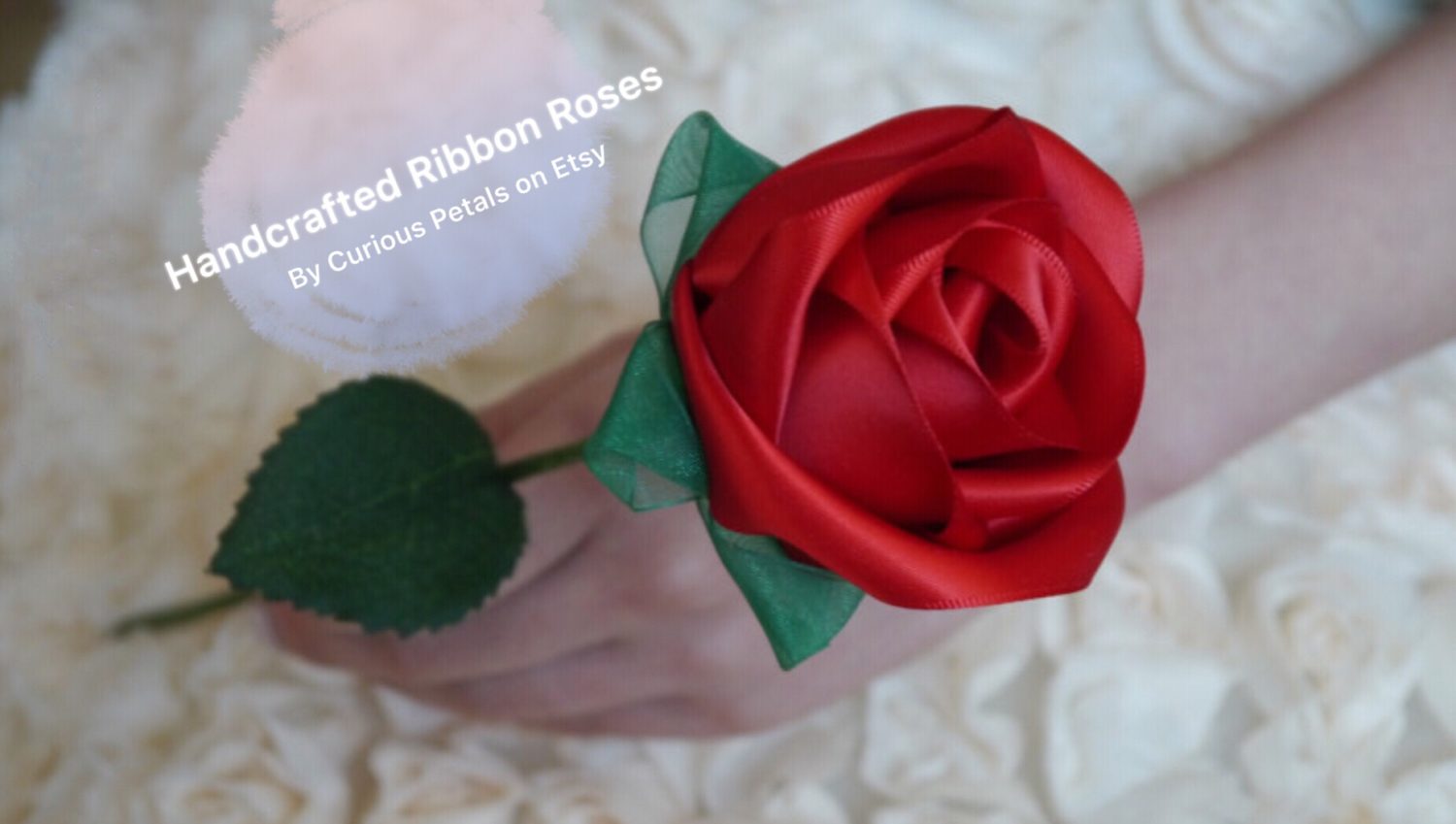 Handcrafted Ribbon Roses